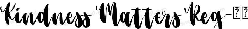 Kindness Matters Reg字体转换